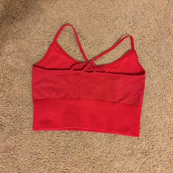 Sparkly red sports bra - Picture 2 of 3